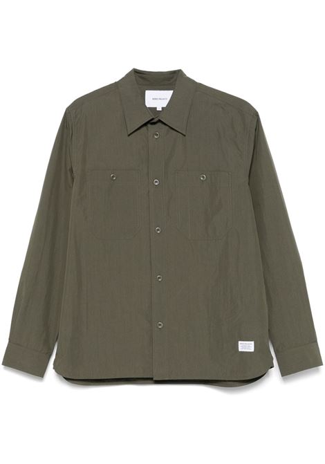 camicia silas uomo verde edera NORSE PROJECTS | N40-08258098
